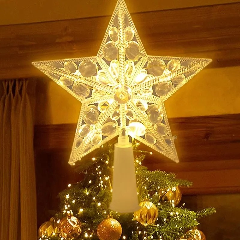 Home Decor Lighting Tree - Glowing Christmas 15cm Tree Topper Xmas