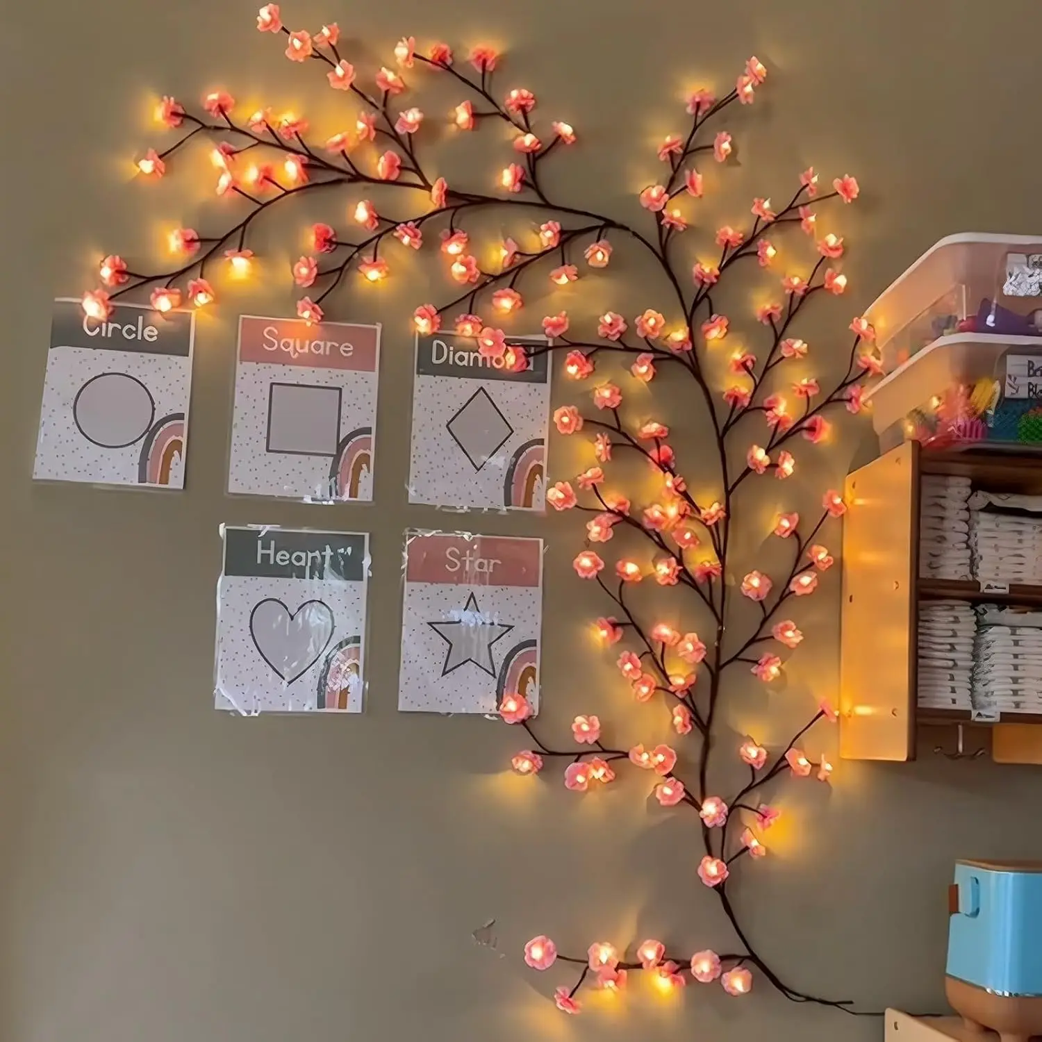 Home Decor Lighting Tree - Cherry Blossom Willow Vine Twig Decor