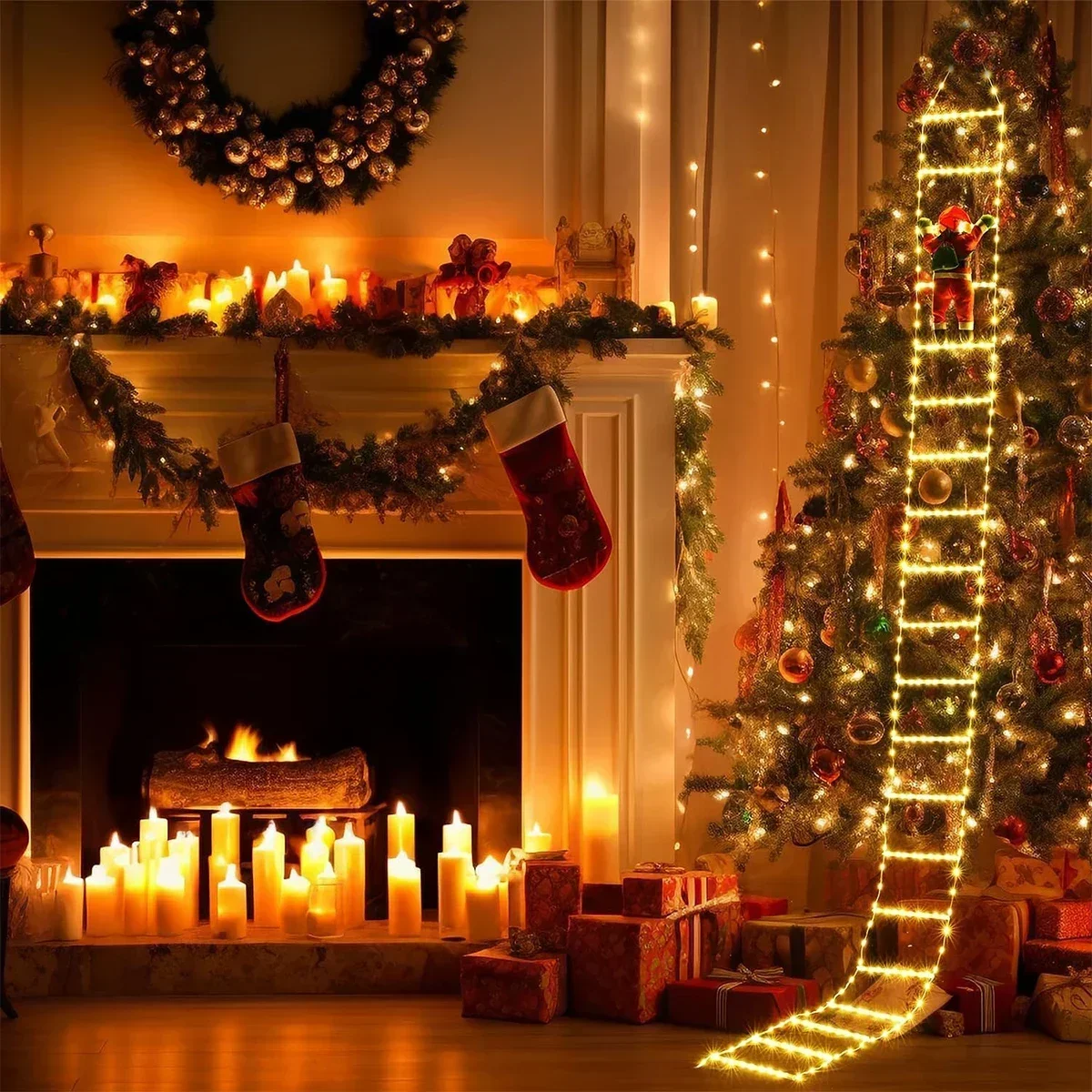 LED Ladder Light for Santa Cla - Home Decor Lighting Tree review and price
