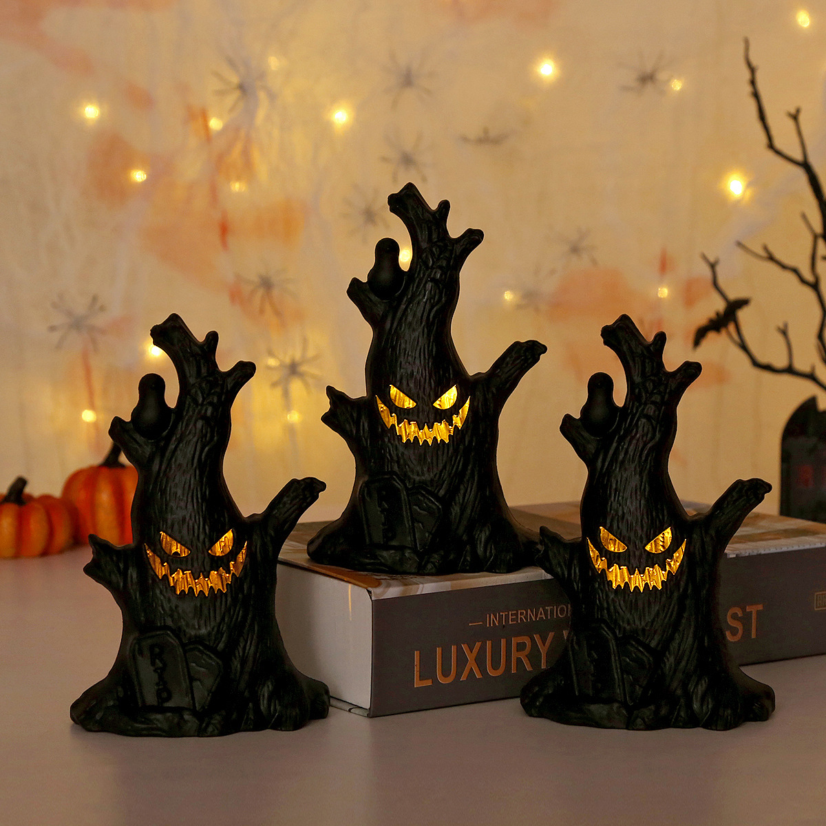 Halloween LED Ghost Tree Light - Home Decor Lighting Tree review and price