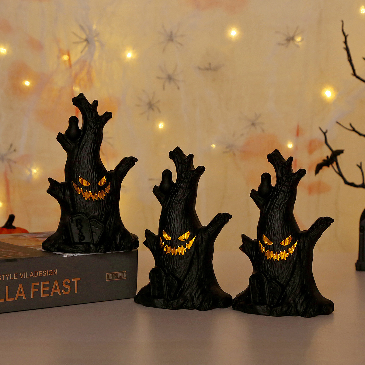 Halloween LED Ghost Tree Light - Home Decor Lighting Tree review and price