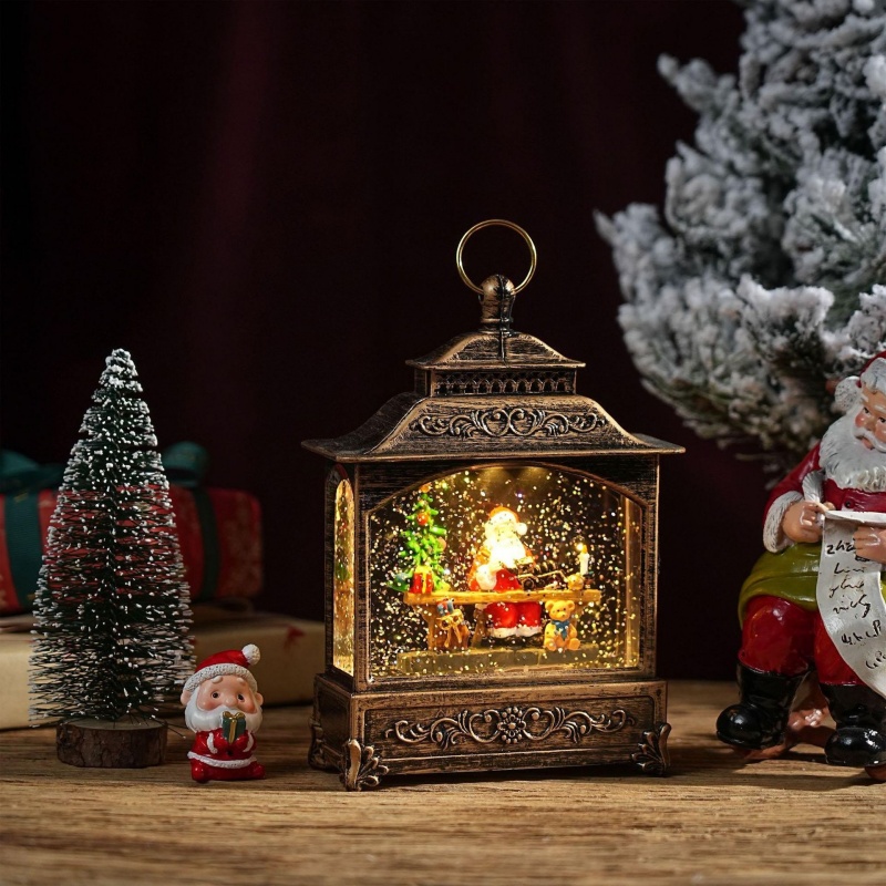 Snow Globe Music Box Christmas - Home Decor Lighting Tree review and price
