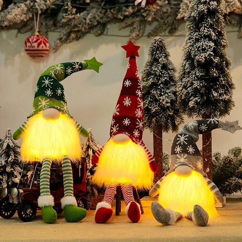Christmas Faceless Doll Gnome  - Home Decor Lighting Tree review and price