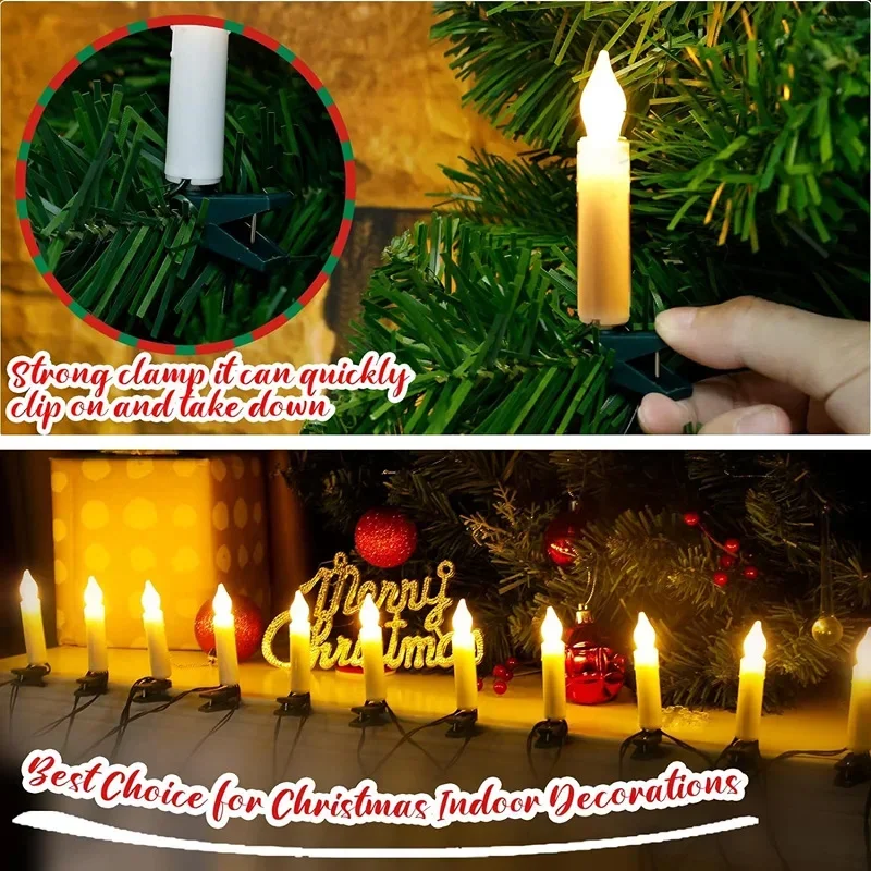 Flameless Taper Christmas Cand - Home Decor Lighting Tree review and price