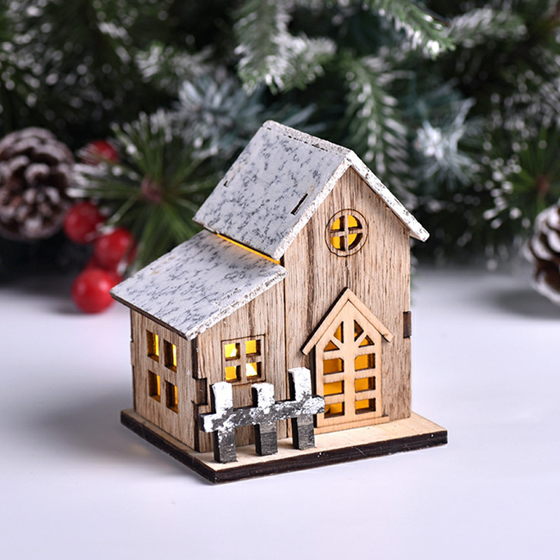 Christmas LED Light Wooden Hou - Home Decor Lighting Tree review and price
