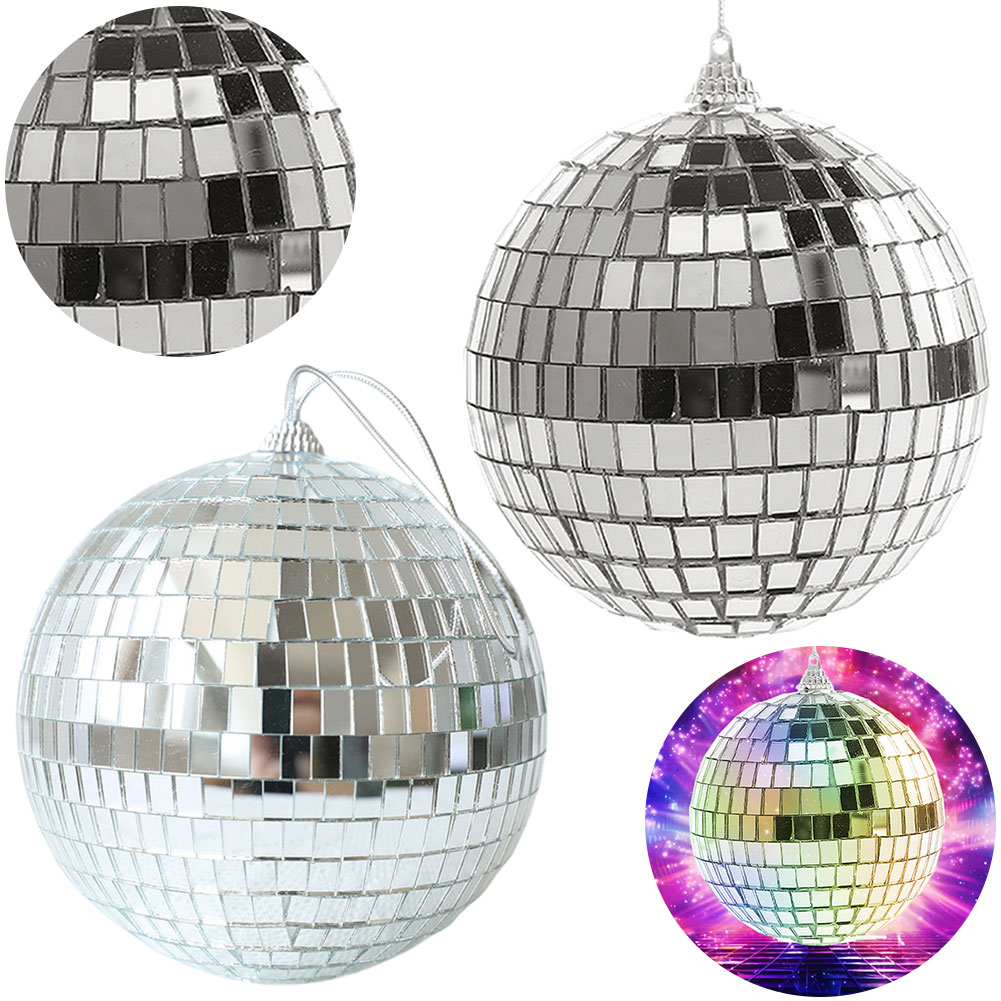6pcs 4/6/10cm Mirror Disco Bal - Home Decor Lighting Tree review and price